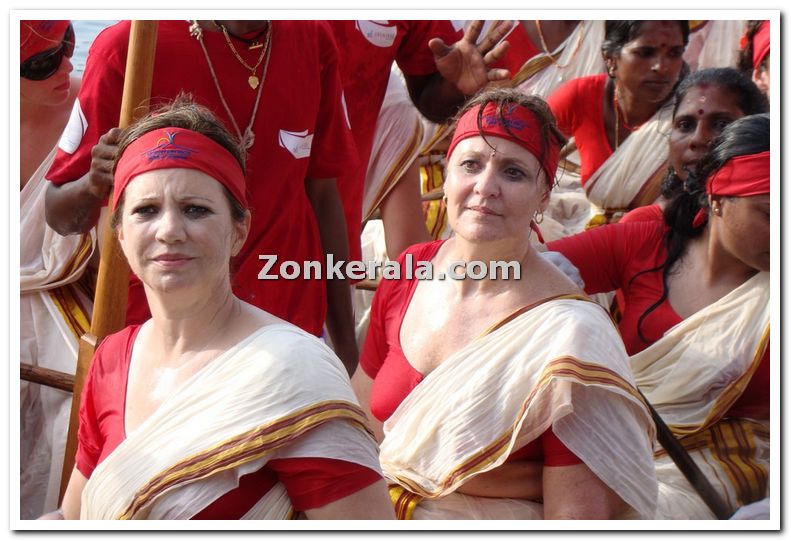 Foreign ladies in devas boat 5