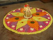 Pookkalam for onam