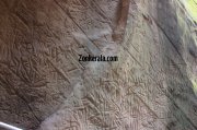Ancient scripts on edakkal caves wall 683
