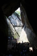 People inside the large edakkal cave 822
