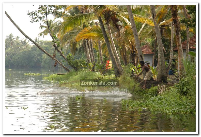 Fishing with small net