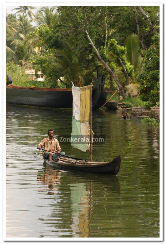 Local man on a boat