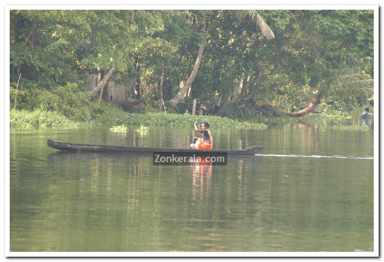 Natives on boat still 11