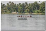 People crossing kayal