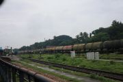 Goods train at kannur station