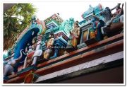 Attukal devi temple gopuram idols 1