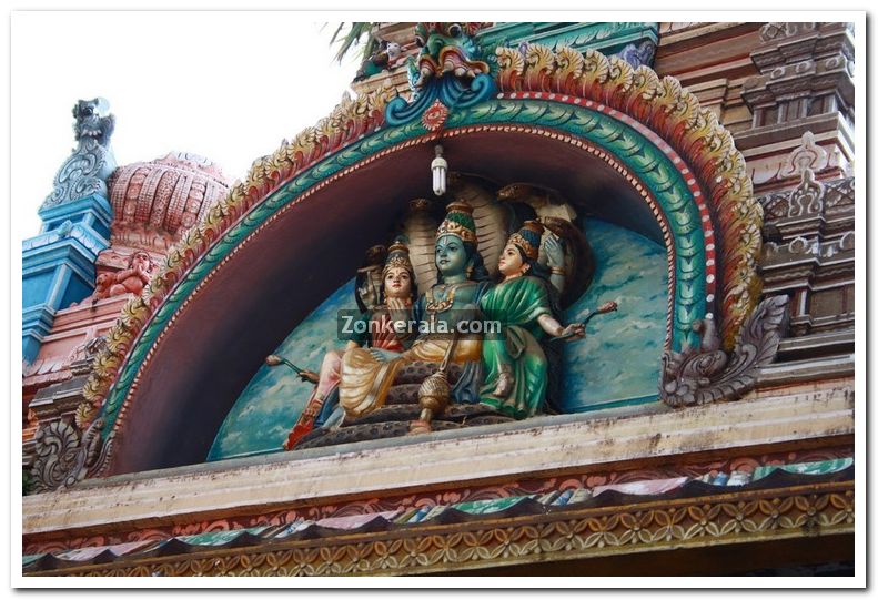 Attukal devi temple gopuram idols 3
