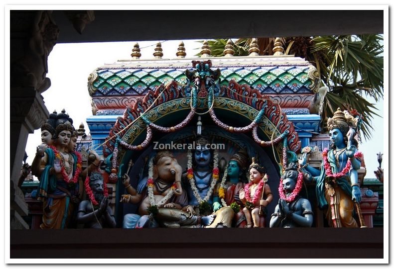 Attukal devi temple gopuram idols 9