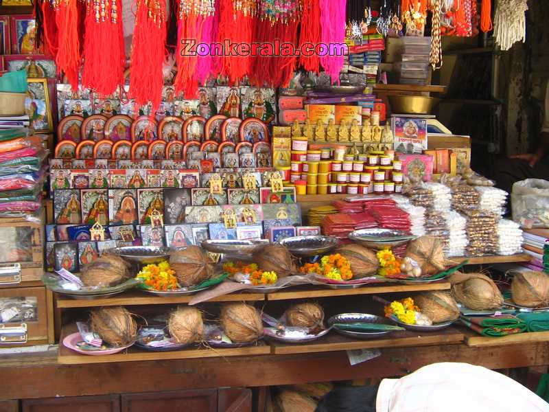 Shops inside temple still