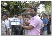 Lal Clapping The Board During Pooja