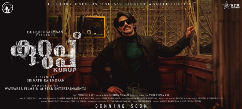 Kurup New Poster Dulquar Salman 801