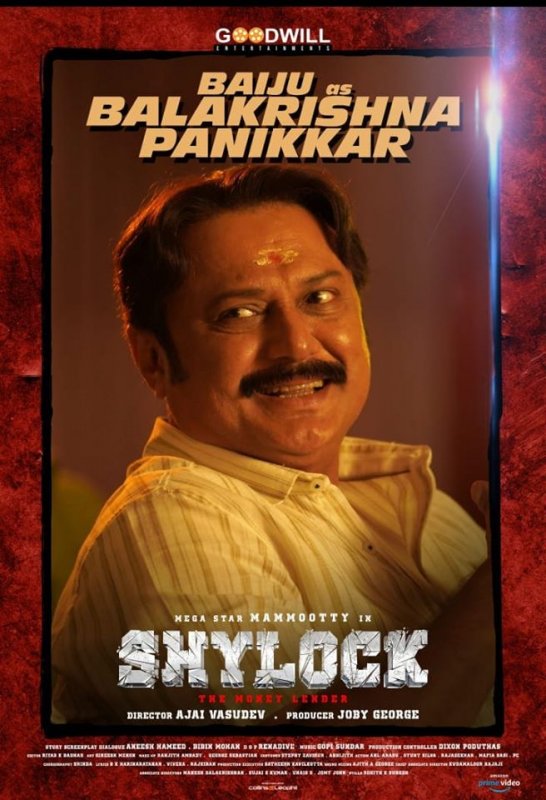 Baiju As Balakrishna Panicker In Movie Shylock 578