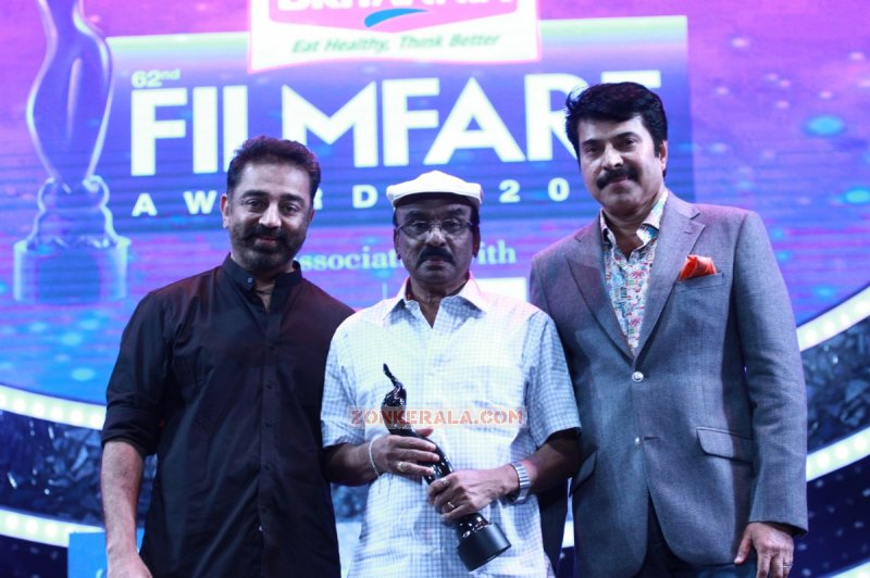 Kamalhasan Iv Sasi Mammootty At 62 Filmfare Awards 624