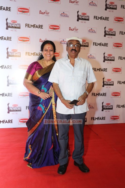 Seema And I V Sasi At 62 Filmfare Awards 394