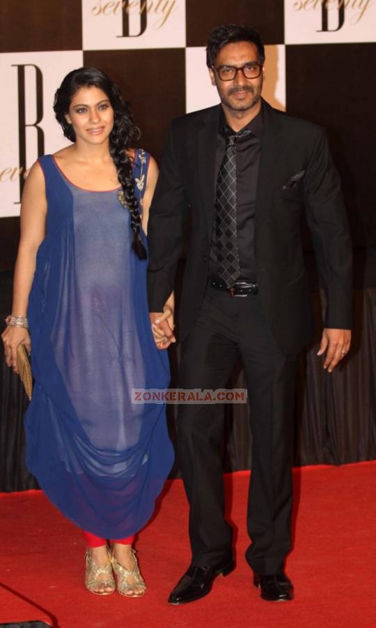 Kajol And Ajay Devgn At Amitabh Birthday 359