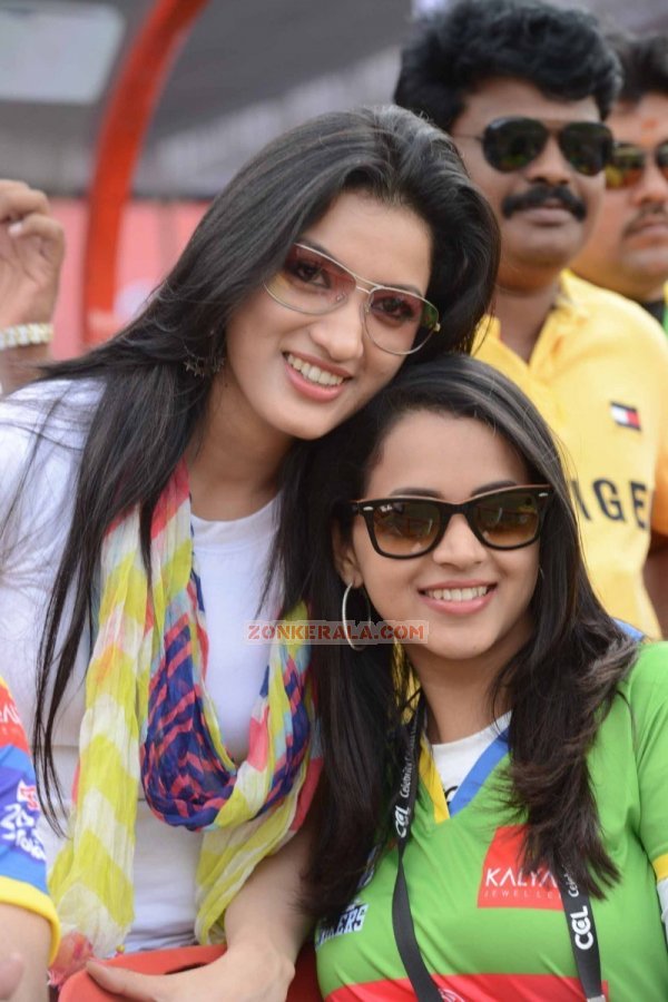 Richa Panai And Bhavana At Ccl 3 69