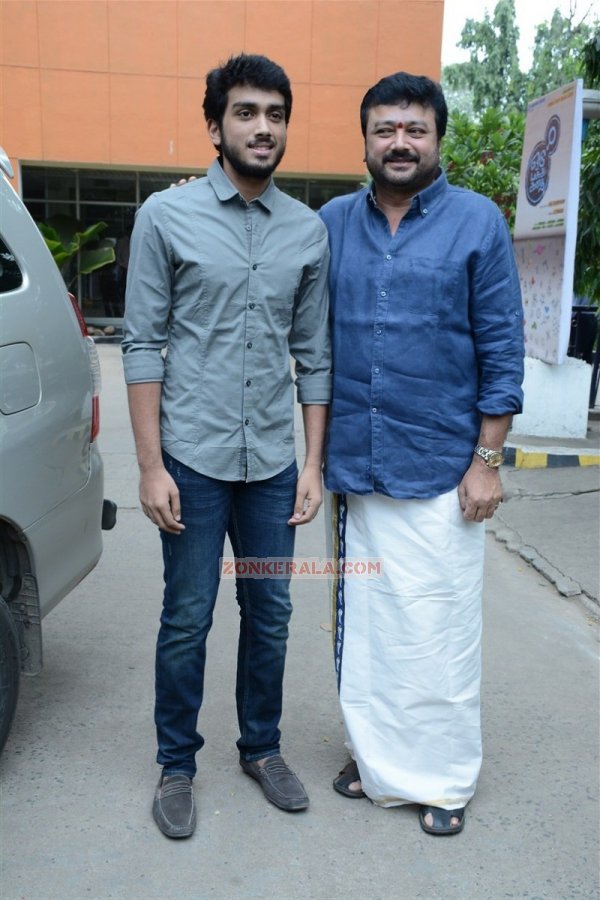 Kalidas And Jayaram At Oru Pakka Kadhai Launch 222