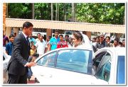 Karthika Arriving For Marriage At Church 4