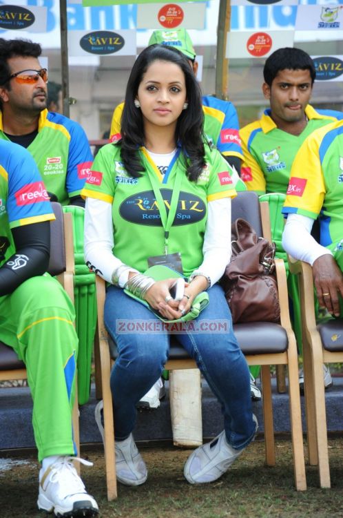 Bhavana At Kerala Vs Bengal Match 739