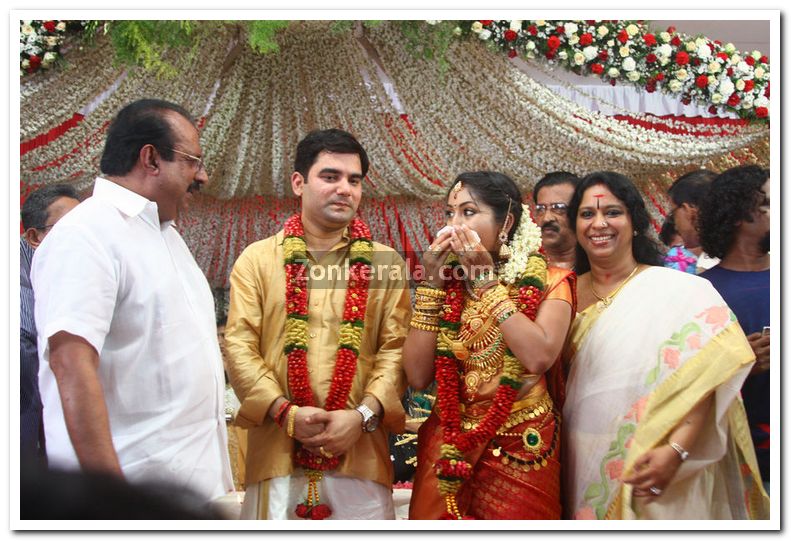 Navya Nair With Guests 4