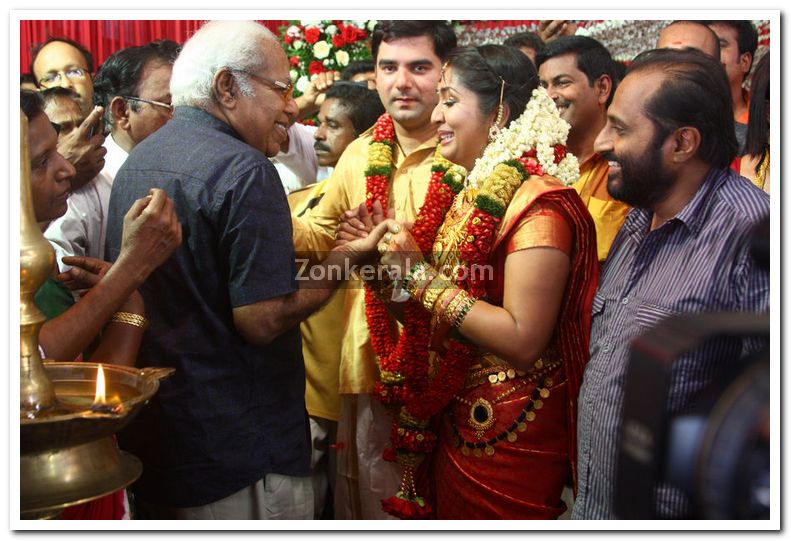 Thilakan With Navya And Santhosh