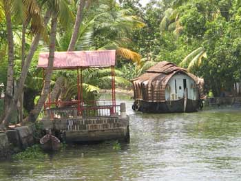 House Boat near a Boat Jetty